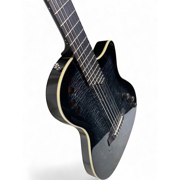 Used Cordoba Stage Nylon Black and Silver Acoustic Electric Guitar