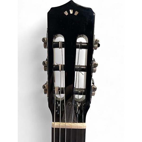 Used Cordoba Stage Nylon Black and Silver Acoustic Electric Guitar
