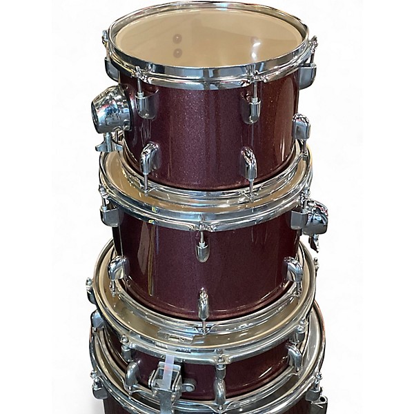 Used PDP by DW 5 Piece ENCORE SPARKLE RED Drum Kit
