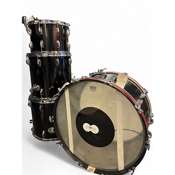 Used Rogers 4 Piece 70’s Black and Gold Drum Kit