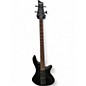 Used Schecter Guitar Research STILETTO STEALTH Satin Black Electric Bass Guitar thumbnail