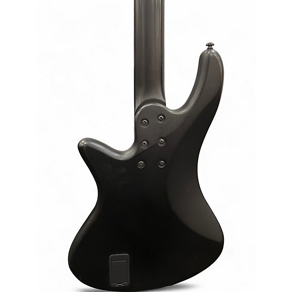 Used Schecter Guitar Research STILETTO STEALTH Satin Black Electric Bass Guitar