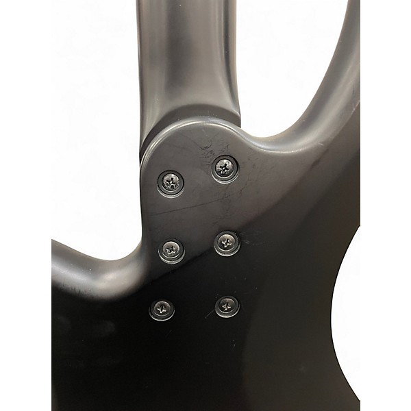 Used Schecter Guitar Research STILETTO STEALTH Satin Black Electric Bass Guitar