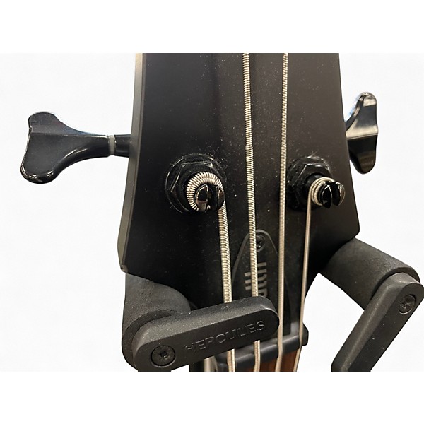 Used Schecter Guitar Research STILETTO STEALTH Satin Black Electric Bass Guitar