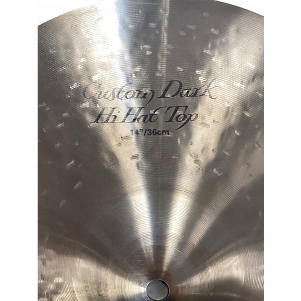 Used Zildjian 14in K Custom Dark Hi Hat Top Cymbal