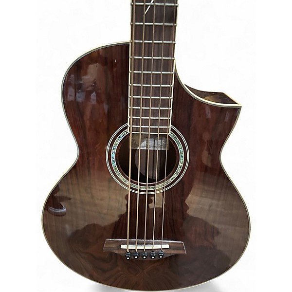 Used Ibanez EWB205 Natural Acoustic Bass Guitar