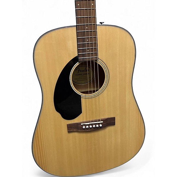 Used Fender CD60S Left Handed Natural Acoustic Guitar