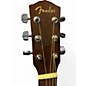 Used Fender CD60S Left Handed Natural Acoustic Guitar