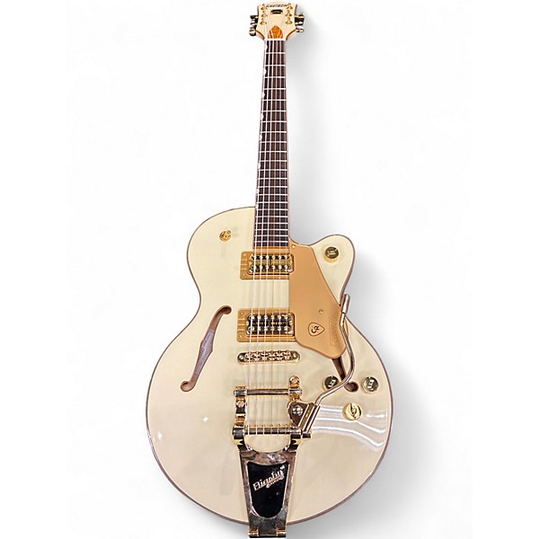 Used 2024 Gretsch Guitars Chris Rocha Broadkaster Jr Vintage White Hollow Body Electric Guitar