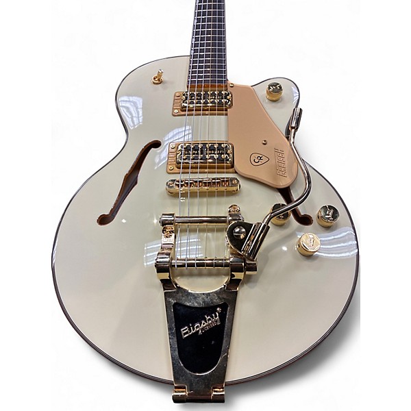 Used 2024 Gretsch Guitars Chris Rocha Broadkaster Jr Vintage White Hollow Body Electric Guitar