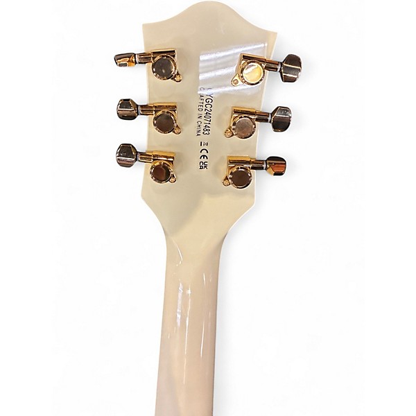 Used 2024 Gretsch Guitars Chris Rocha Broadkaster Jr Vintage White Hollow Body Electric Guitar
