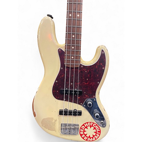 Used Fender Player Jazz Bass Olympic White Electric Bass Guitar