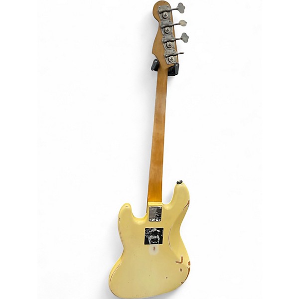 Used Fender Player Jazz Bass Olympic White Electric Bass Guitar