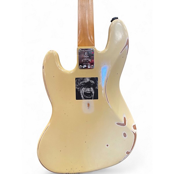 Used Fender Player Jazz Bass Olympic White Electric Bass Guitar