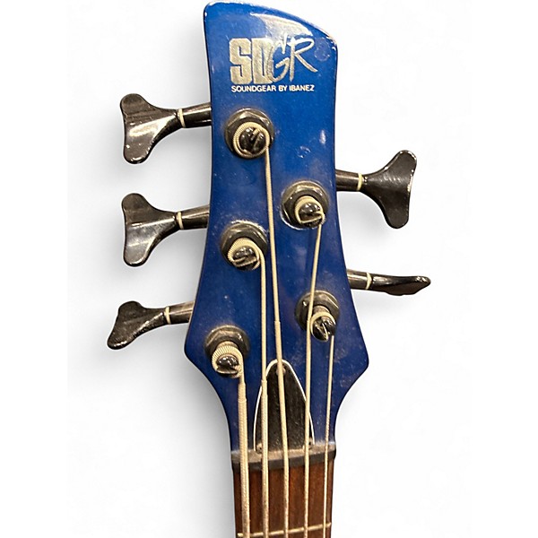 Used Ibanez SR885-MB Blue Electric Bass Guitar