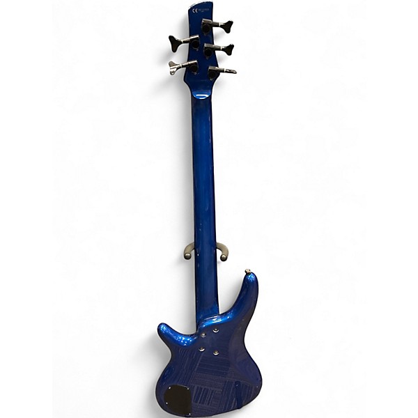 Used Ibanez SR885-MB Blue Electric Bass Guitar