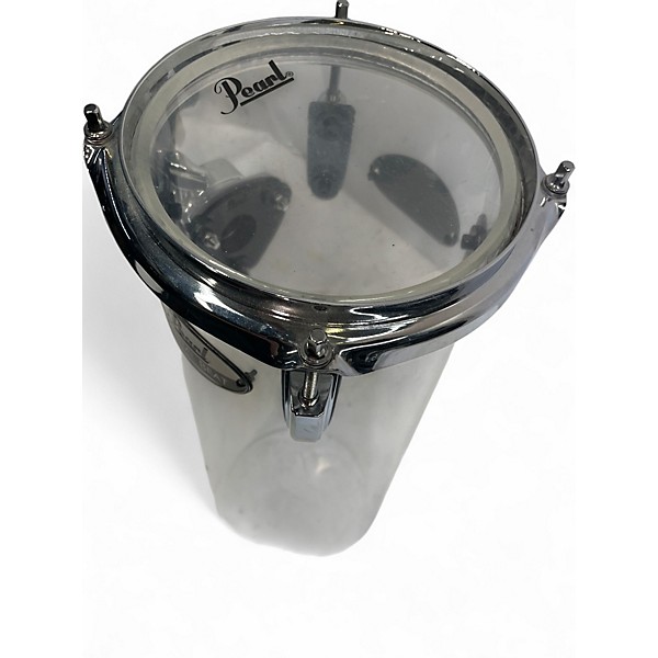 Used Pearl 6in CRYSTAL BEAT ROCKET TOM 6" X 15" Clear Drum