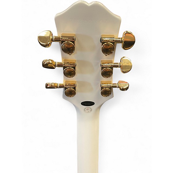 Used Epiphone Les Paul Custom Alpine White Solid Body Electric Guitar