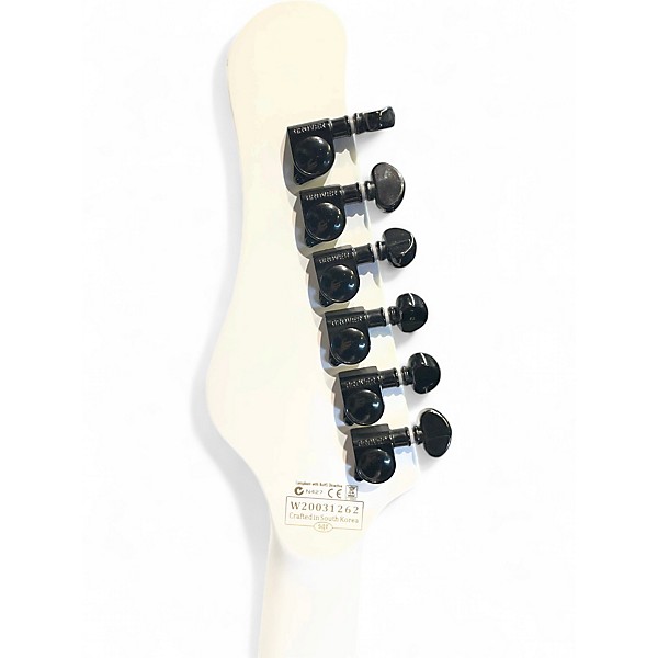 Used Schecter Guitar Research ultra Classic White Solid Body Electric Guitar