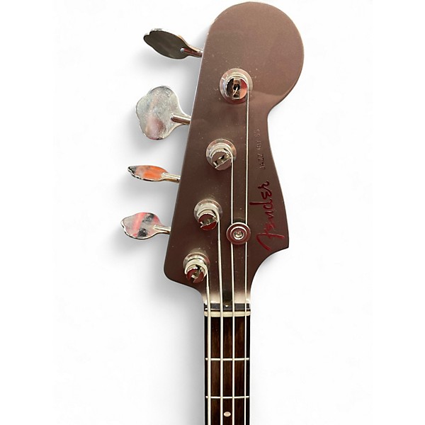 Used Fender Aerodyne Jazz Bass Metallic Gray Electric Bass Guitar