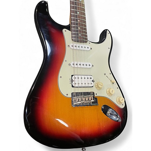 Used 2007 Fender American Deluxe Stratocaster HSS Sunburst Solid Body Electric Guitar
