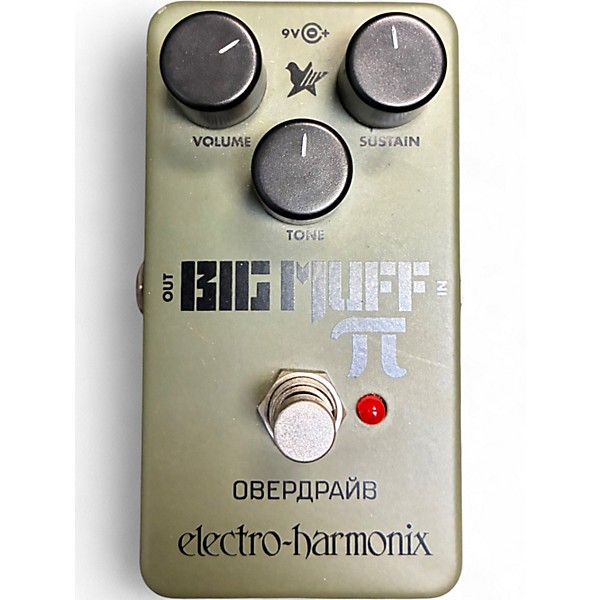 Used Electro-Harmonix Green Russian Big Muff Pi Fuzz Effect Pedal