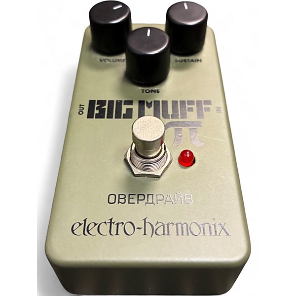 Used Electro-Harmonix Green Russian Big Muff Pi Fuzz Effect Pedal