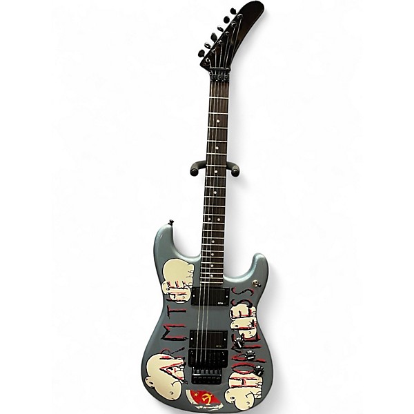 Used Fender Tom Morello Soul Power Stratocaster Ice Blue Metallic Solid Body Electric Guitar
