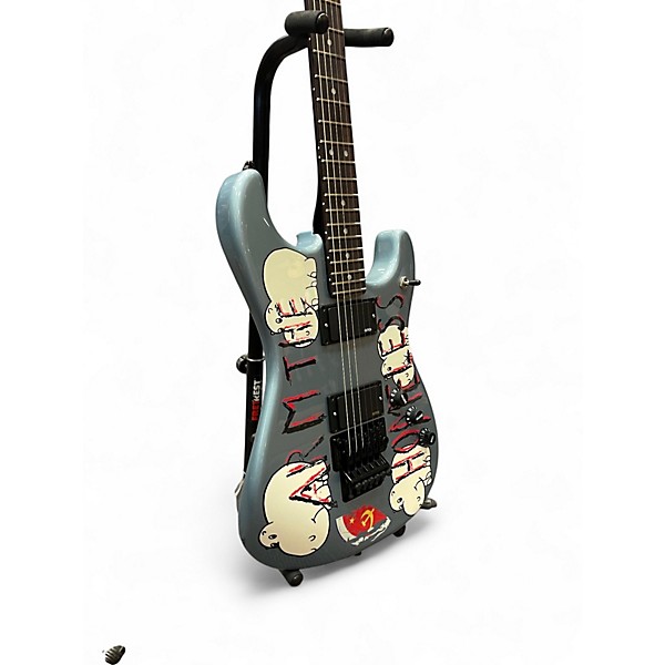 Used Fender Tom Morello Soul Power Stratocaster Ice Blue Metallic Solid Body Electric Guitar