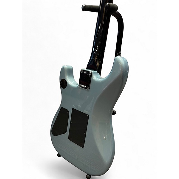 Used Fender Tom Morello Soul Power Stratocaster Ice Blue Metallic Solid Body Electric Guitar