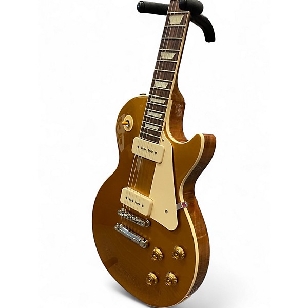 Used Gibson LES PAUL STANDARD P90 Gold Top Solid Body Electric Guitar