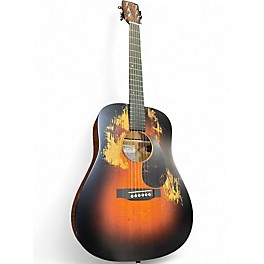 Used Martin D Jr E Streetlegend Dreadnought Natural Acoustic Electric Guitar