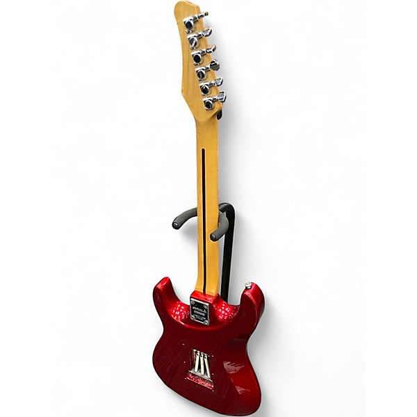 Used Samick S-style Candy Apple Red Solid Body Electric Guitar