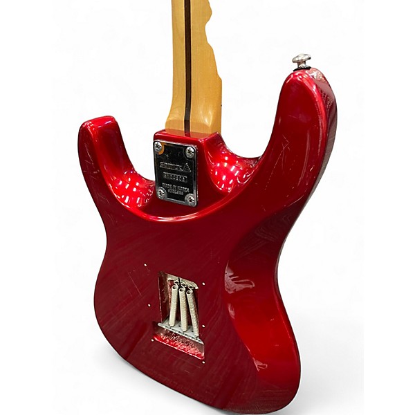 Used Samick S-style Candy Apple Red Solid Body Electric Guitar