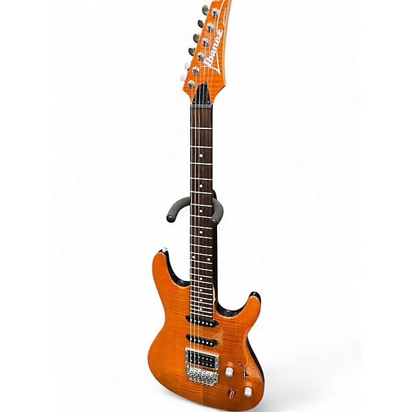 Used Ibanez SA Series Orange Solid Body Electric Guitar