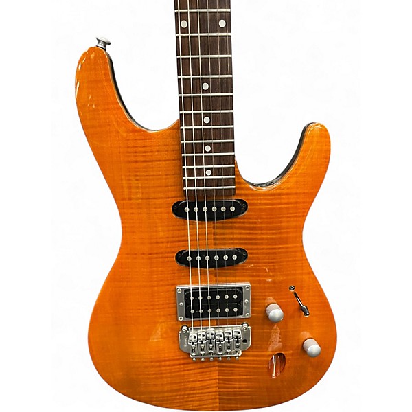 Used Ibanez SA Series Orange Solid Body Electric Guitar