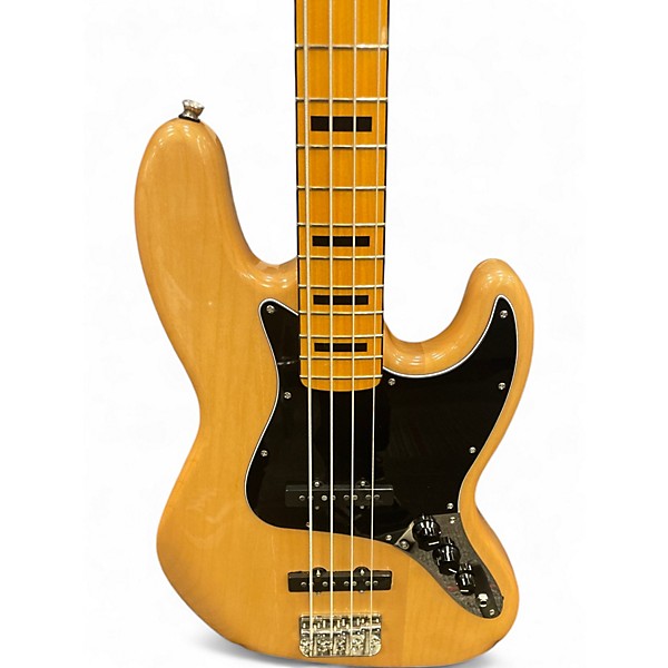 Used Squier Classic Vibe 70s Jazz Bass Natural Electric Bass Guitar