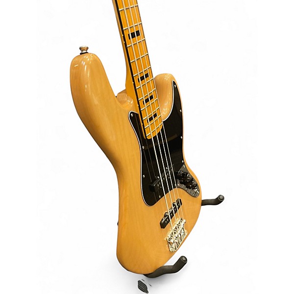 Used Squier Classic Vibe 70s Jazz Bass Natural Electric Bass Guitar