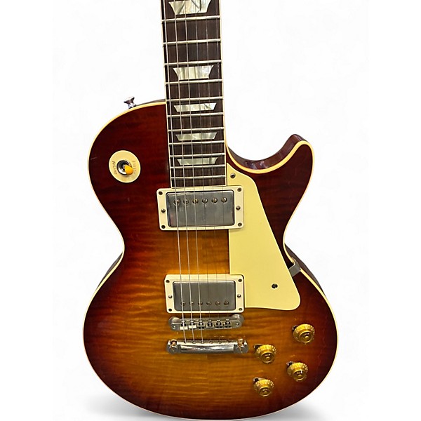 Used 2022 Gibson Chicago Music Exchange 59 LP Standard 2 Tone Sunburst QM Solid Body Electric Guitar