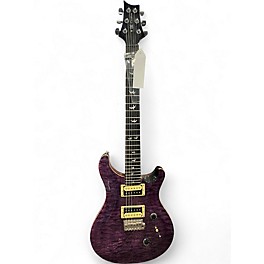 Used 2010s PRS SE Custom 24 Trans Purple Solid Body Electric Guitar