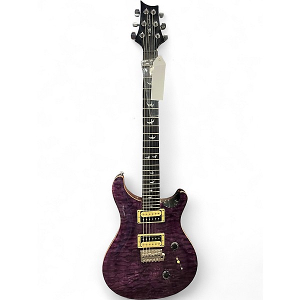 Used 2010s PRS SE Custom 24 Trans Purple Solid Body Electric Guitar