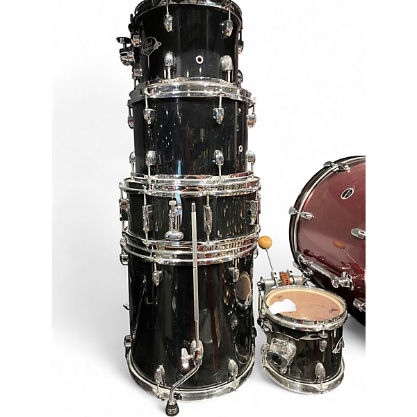 Used Pearl 5 Piece Export Black Drum Kit