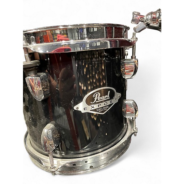 Used Pearl 5 Piece Export Black Drum Kit