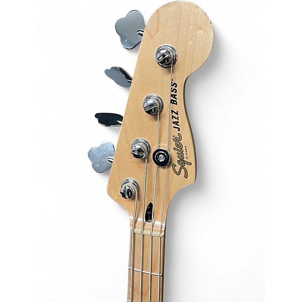 Used Squier Jazz Bass 2 Tone Sunburst Electric Bass Guitar