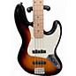 Used Squier Jazz Bass 2 Tone Sunburst Electric Bass Guitar
