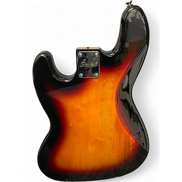 Used Squier Jazz Bass 2 Tone Sunburst Electric Bass Guitar