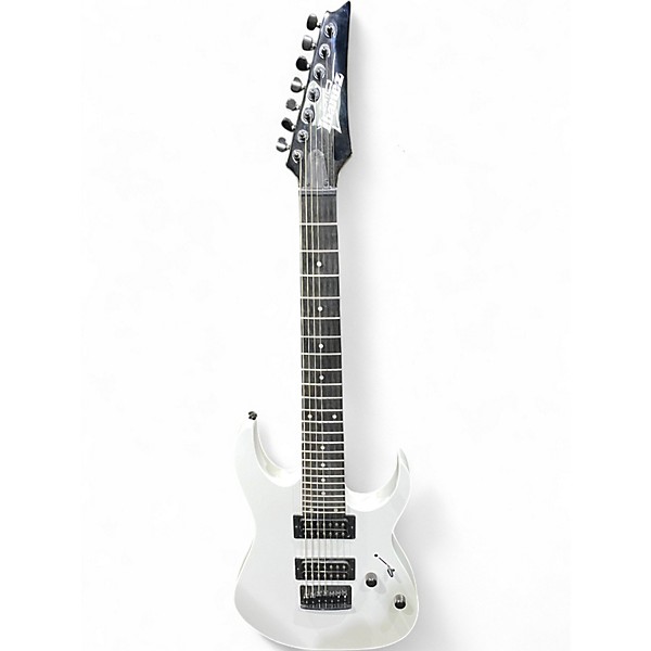 Used Ibanez Gio 7 String White Solid Body Electric Guitar