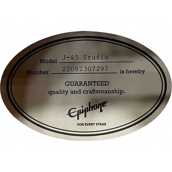 Used Epiphone J45 STUDIO BURST Acoustic Guitar