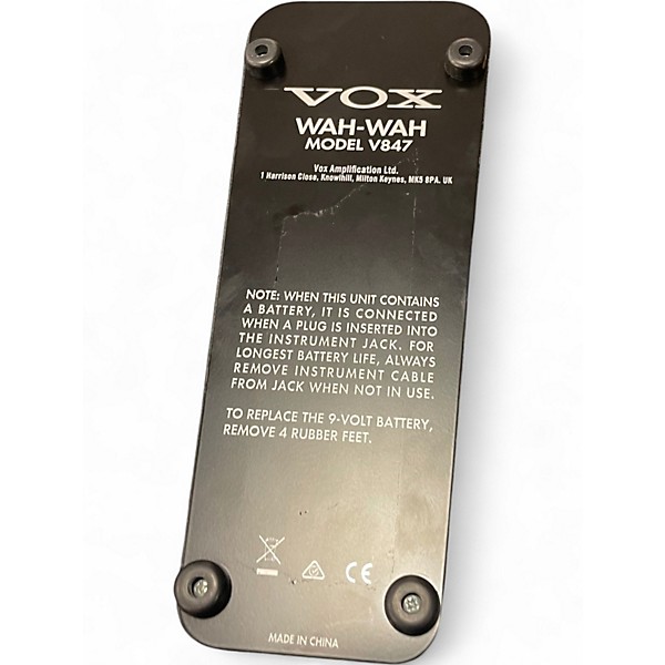 Used Vox v847 wah pedal Effect Pedal
