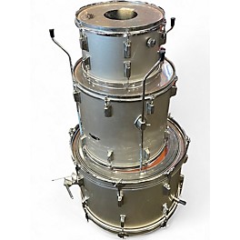 Used Ruether 3 Piece DRUM KIT WHITE Drum Kit